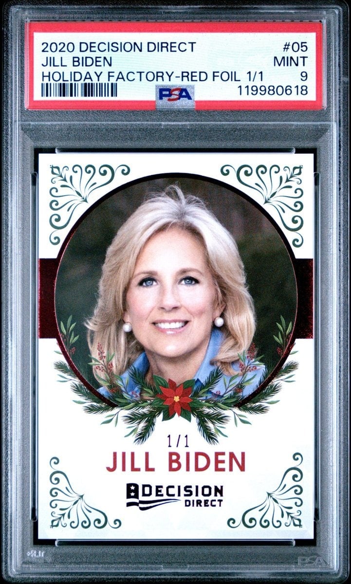 Jill Biden 2020 Leaf Decision Direct #05 Political Trading Card - Front 2020 Leaf Decision Direct Jill Biden #05 political trading card front