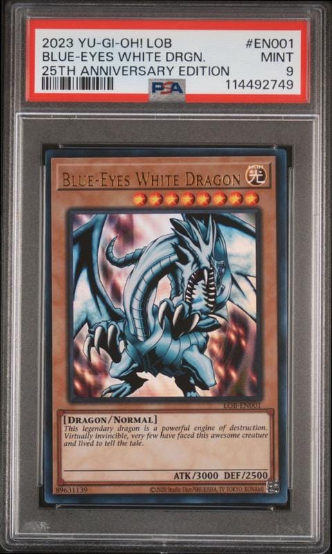 2023 Yu-Gi-Oh! Legend of Blue Eyes White Dragon (25th Anniversary Edition) Blue-Eyes White Dragon #LOB-EN001