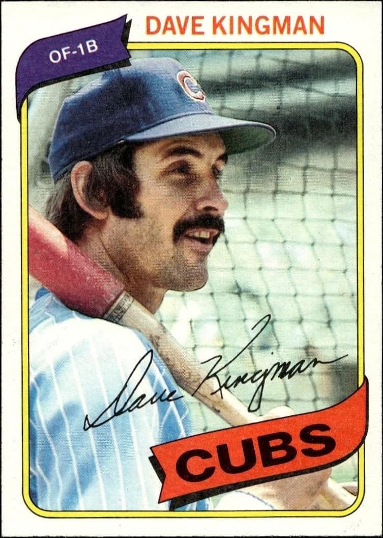 Dave Kingman 1980 Topps #240 Baseball Trading Card - Front 1980 Topps Dave Kingman #240 baseball trading card front