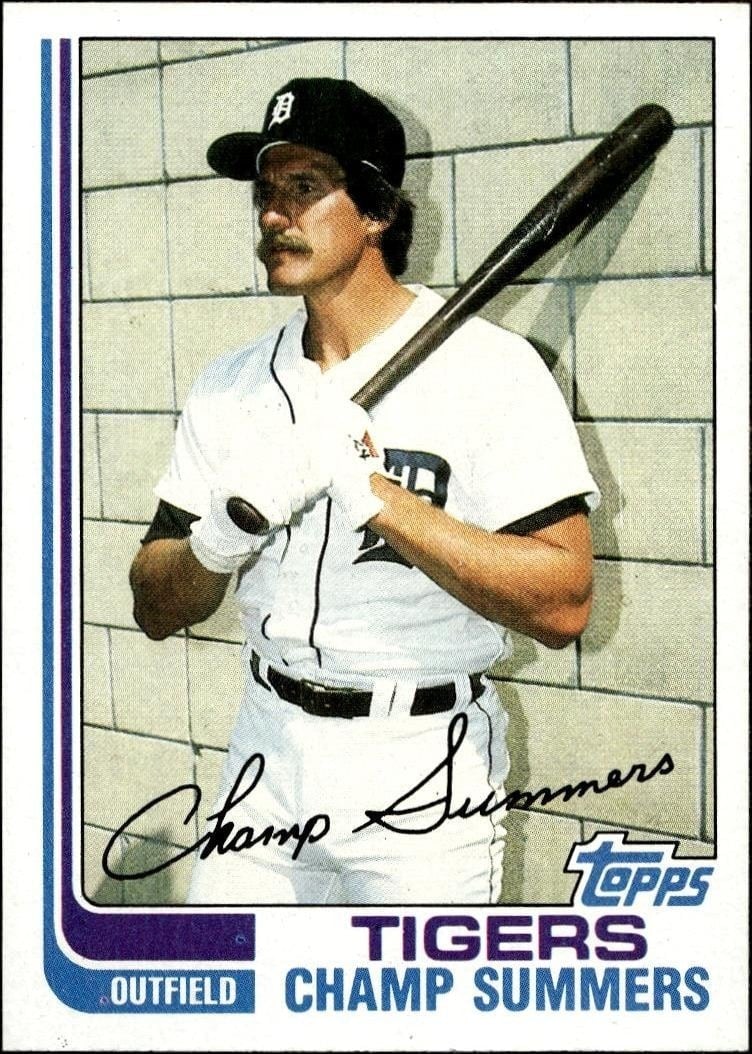 Champ Summers 1982 Topps #369 Baseball Trading Card - Front 1982 Topps Champ Summers #369 baseball trading card front