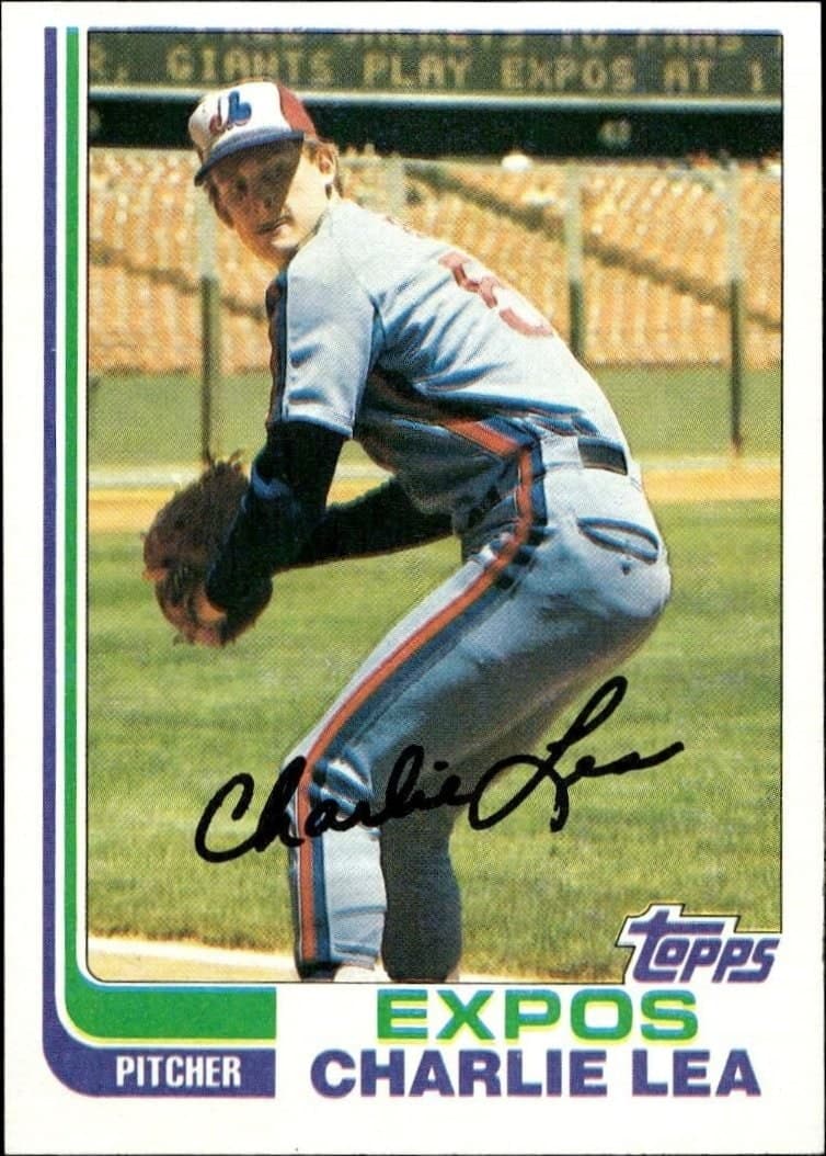 Charlie Lea 1982 Topps #38 Baseball Trading Card - Front 1982 Topps Charlie Lea #38 baseball trading card front