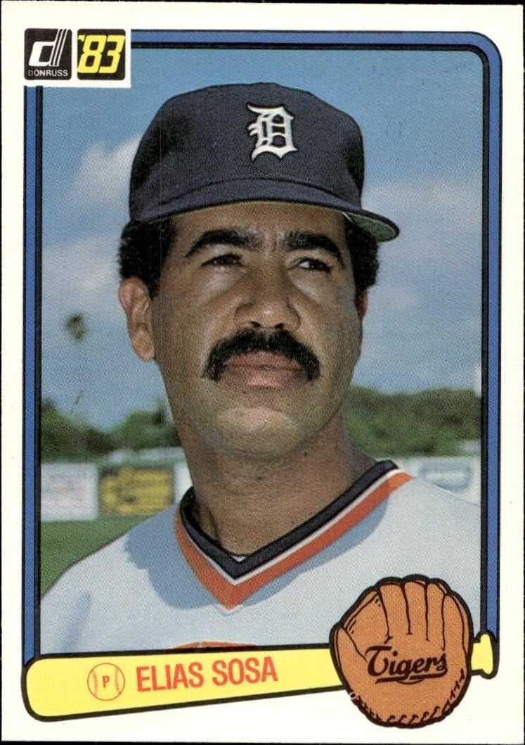 Elias Sosa 1983 Donruss #259 Baseball Trading Card - Front 1983 Donruss Elias Sosa #259 baseball trading card front