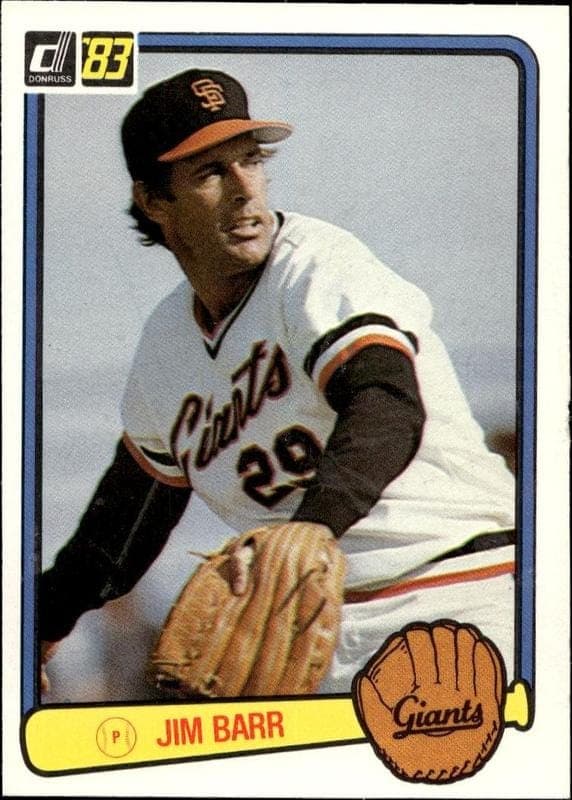 1983 donruss Jim Barr