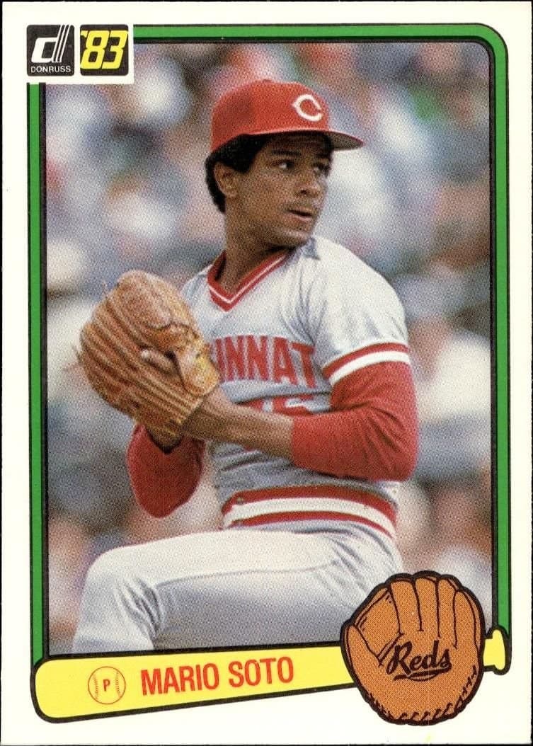 Mario Soto 1983 Donruss #248 Baseball Trading Card - Front 1983 Donruss Mario Soto #248 baseball trading card front