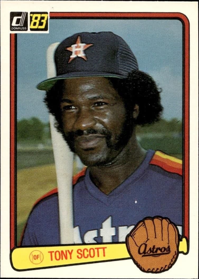 Tony Scott 1983 Donruss #293 Baseball Trading Card - Front 1983 Donruss Tony Scott #293 baseball trading card front