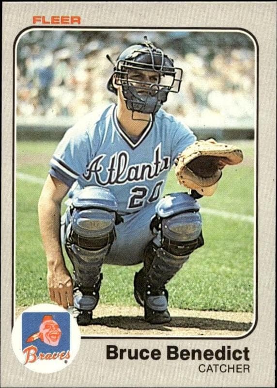 1983 Fleer Bruce Benedict #130 trading card