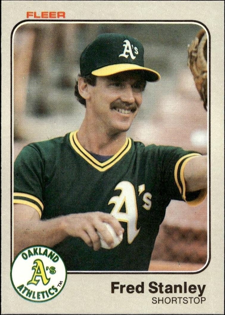 Fred Stanley 1983 Fleer #534 Baseball Trading Card - Front 1983 Fleer Fred Stanley #534 baseball trading card front
