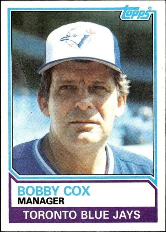 1983 Topps Bobby Cox #606 trading card