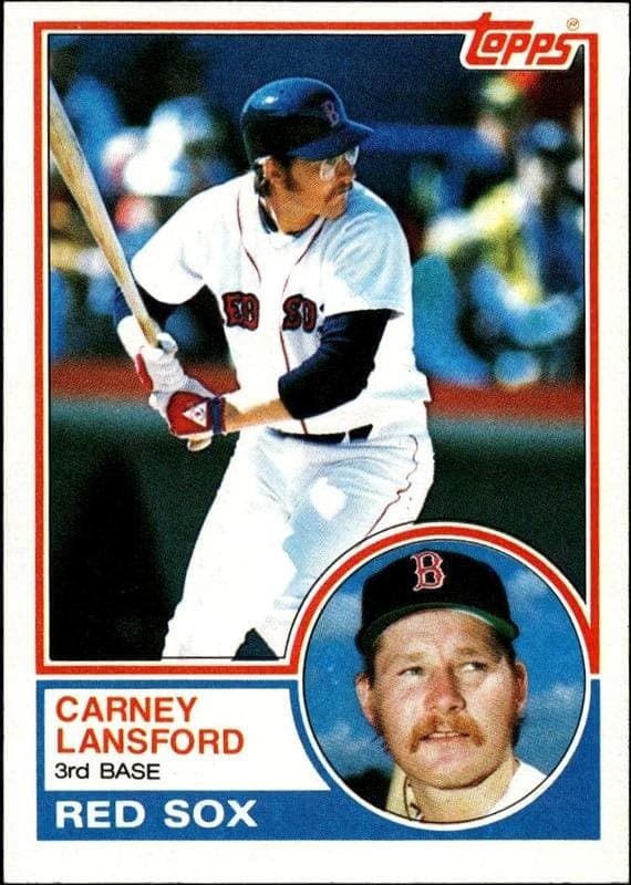 1983 Topps Carney Lansford #523 trading card