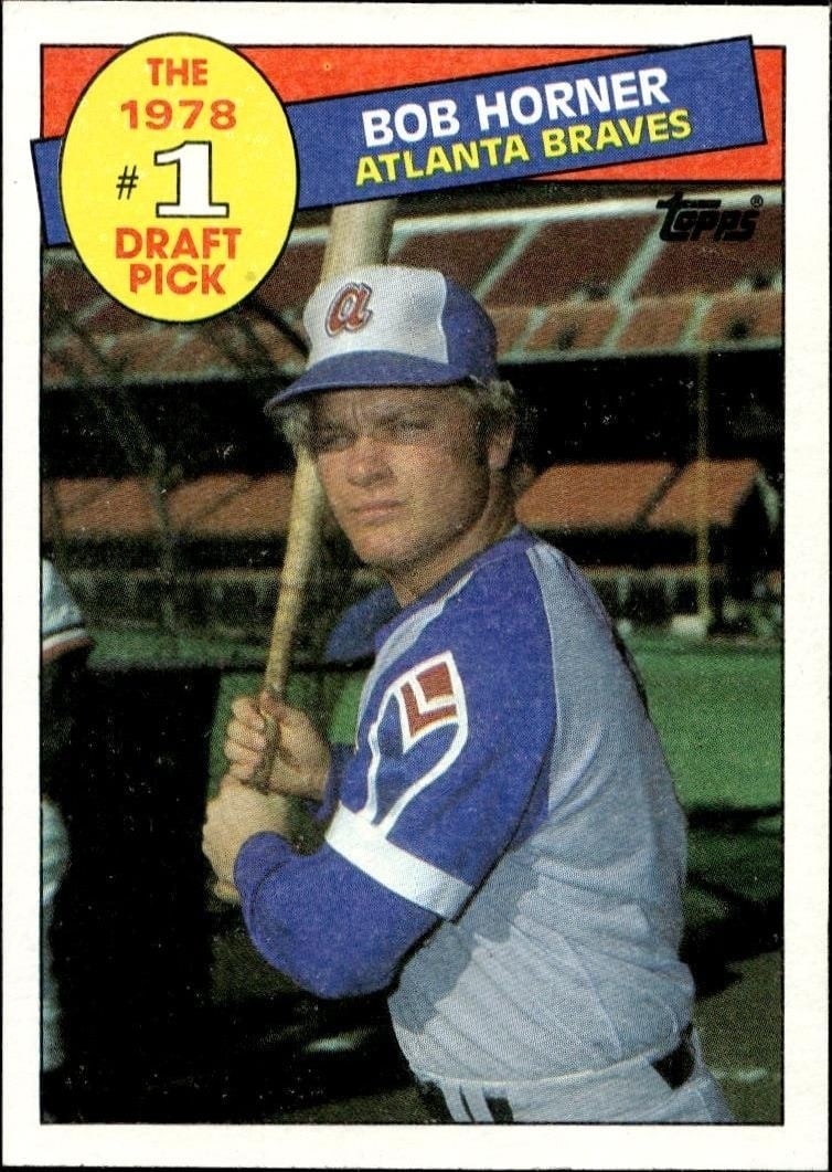 Bob Horner 1985 Topps #276 Baseball Trading Card - Front 1985 Topps Bob Horner #276 baseball trading card front