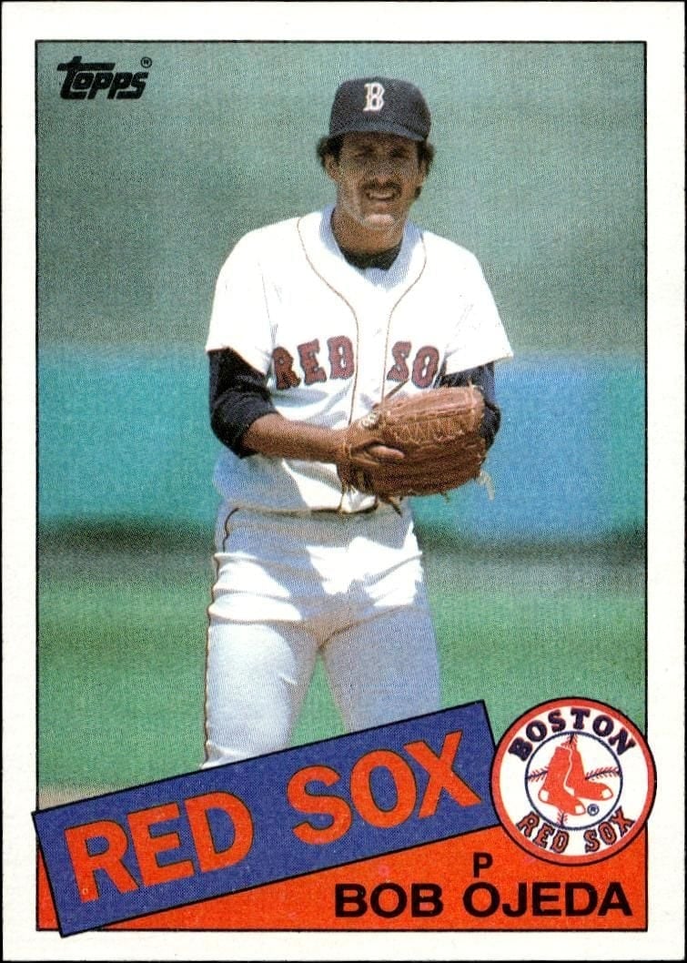 Bob Ojeda 1985 Topps #477 Baseball Trading Card - Front 1985 Topps Bob Ojeda #477 baseball trading card front