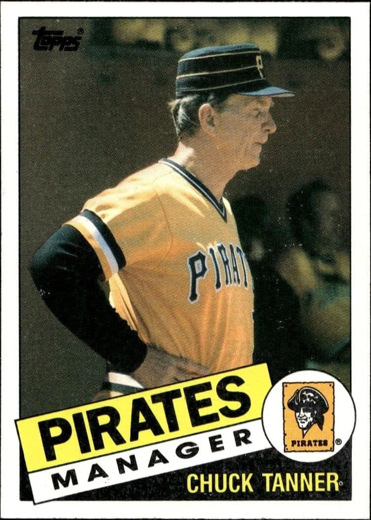 Chuck Tanner 1985 Topps #268 Baseball Trading Card - Front 1985 Topps Chuck Tanner #268 baseball trading card front