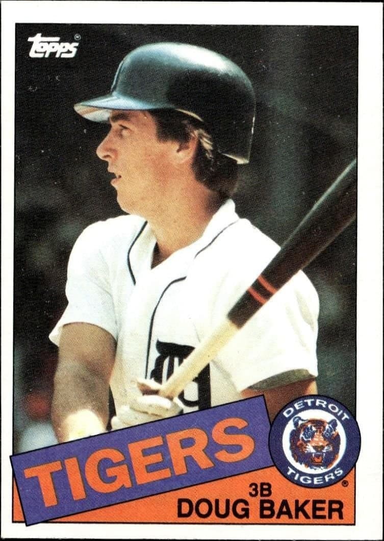 Doug Baker 1985 Topps #269 Baseball Trading Card - Front 1985 Topps Doug Baker #269 baseball trading card front