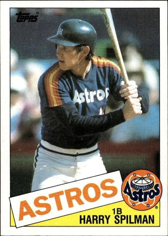 1985 Topps Harry Spilman #482 trading card