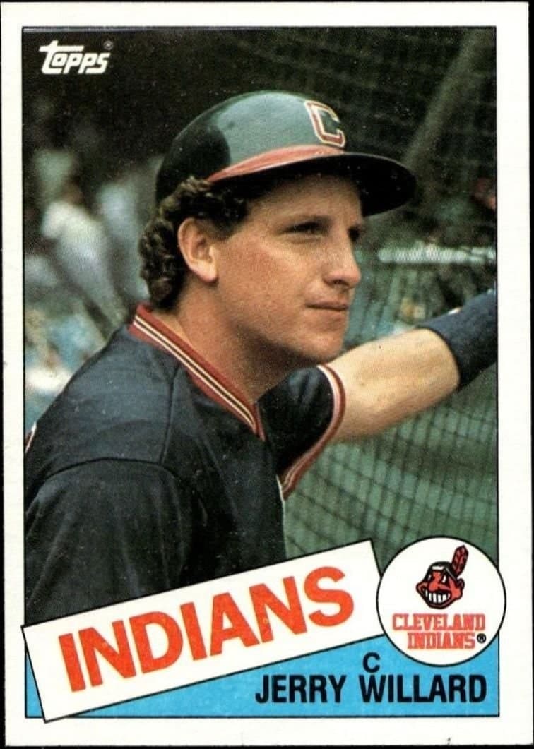 Jerry Willard 1985 Topps #504 Baseball Trading Card - Front 1985 Topps Jerry Willard #504 baseball trading card front