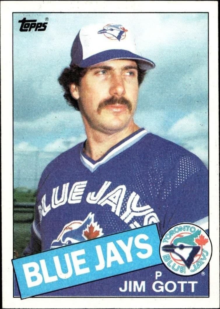 Jim Gott 1985 Topps #311 Baseball Trading Card - Front 1985 Topps Jim Gott #311 baseball trading card front