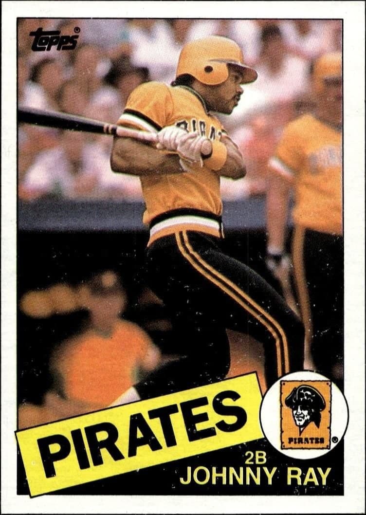 Johnny Ray 1985 Topps #96 Baseball Trading Card - Front 1985 Topps Johnny Ray #96 baseball trading card front