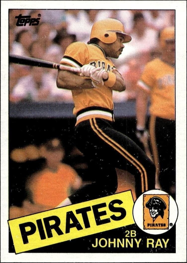 Johnny Ray 1985 Topps #96 Baseball Trading Card - Front 1985 Topps Johnny Ray #96 baseball trading card front