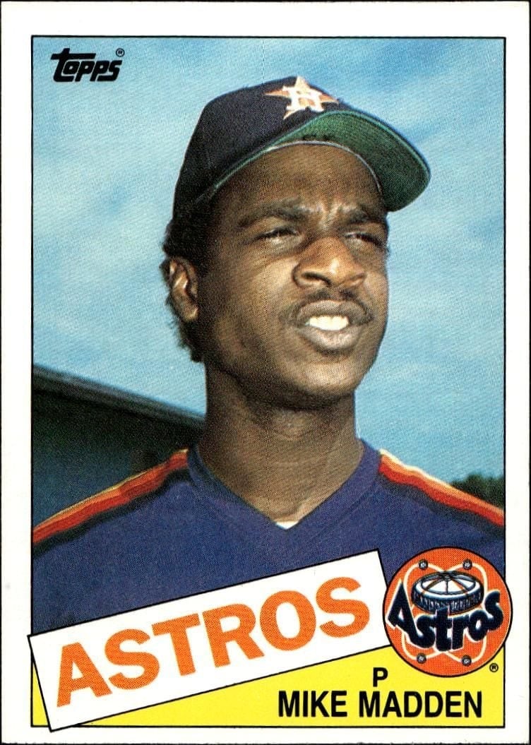 Mike Madden 1985 Topps #479 Baseball Trading Card - Front 1985 Topps Mike Madden #479 baseball trading card front