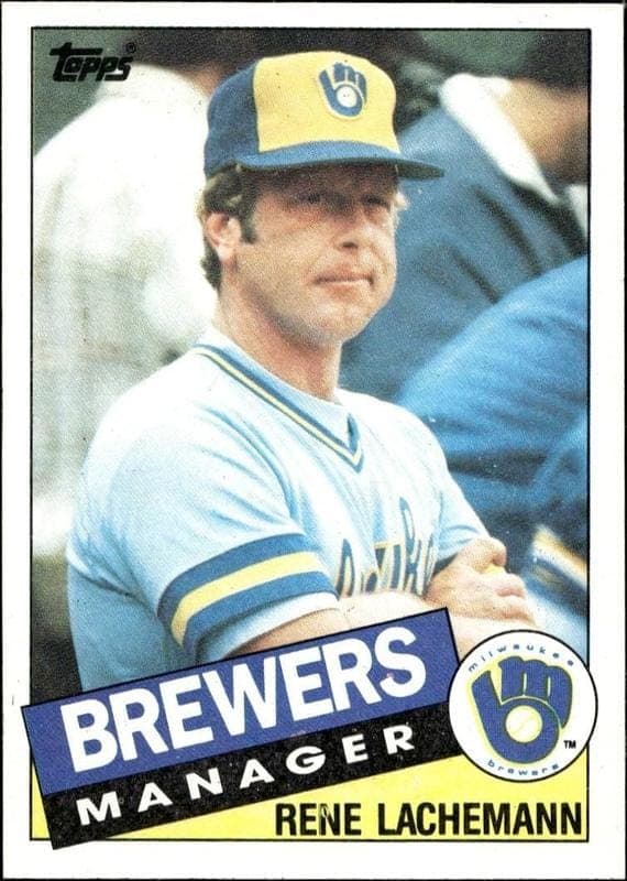 1985 topps Rene Lachemann