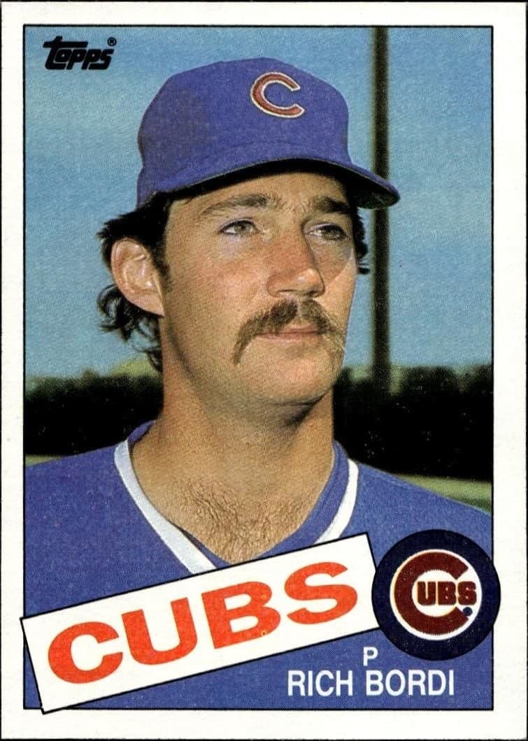 Rich Bordi 1985 Topps #357 Baseball Trading Card - Front 1985 Topps Rich Bordi #357 baseball trading card front