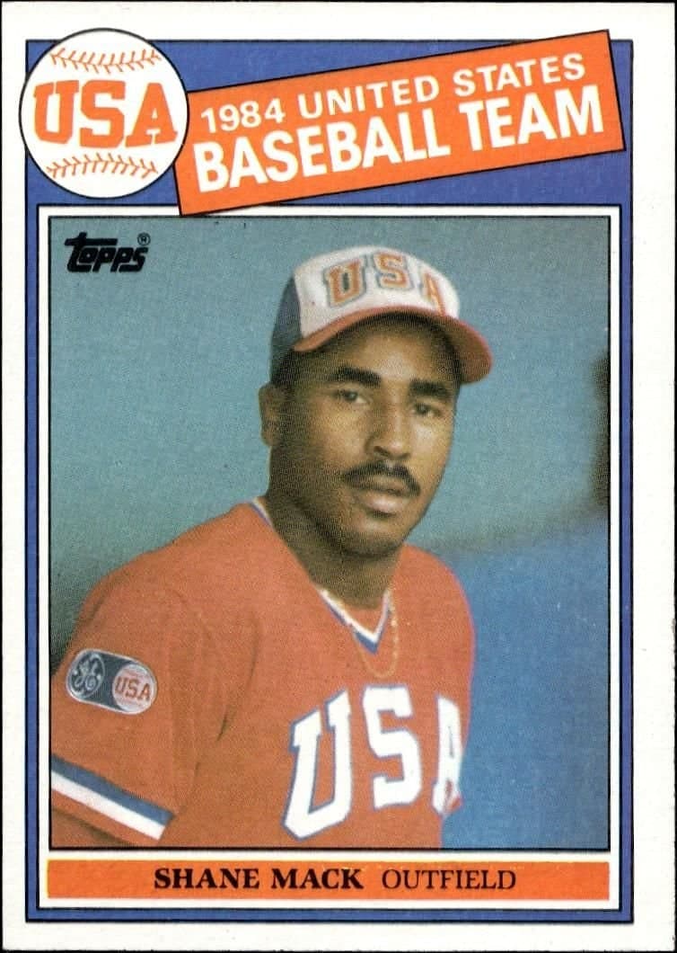 Shane Mack 1985 Topps #398 Baseball Trading Card - Front 1985 Topps Shane Mack #398 baseball trading card front