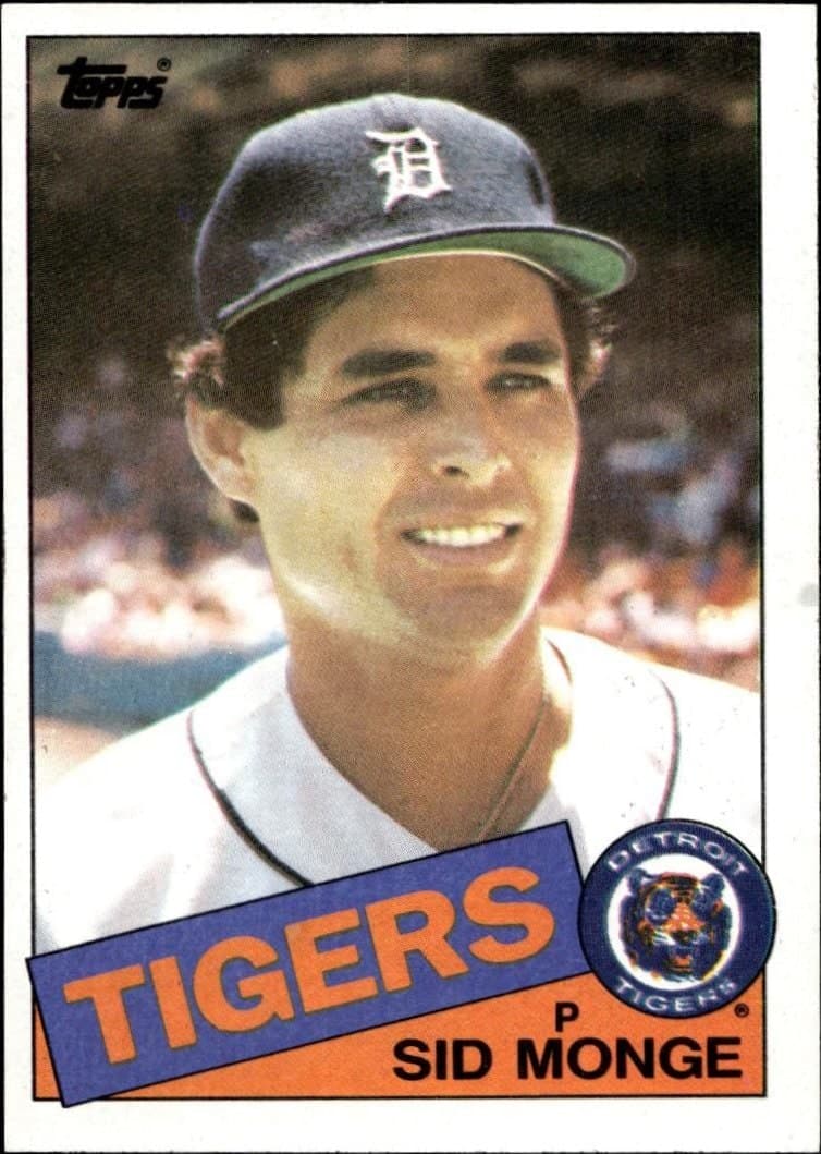 Sid Monge 1985 Topps #408 Baseball Trading Card - Front 1985 Topps Sid Monge #408 baseball trading card front