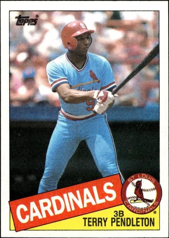 1985 Topps Terry Pendleton #346 trading card