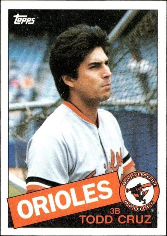 1985 topps Todd Cruz