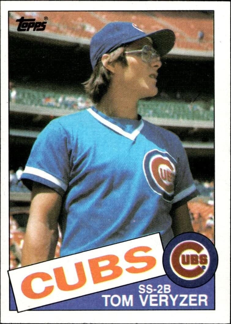 Tom Veryzer 1985 Topps #405 Baseball Trading Card - Front 1985 Topps Tom Veryzer #405 baseball trading card front