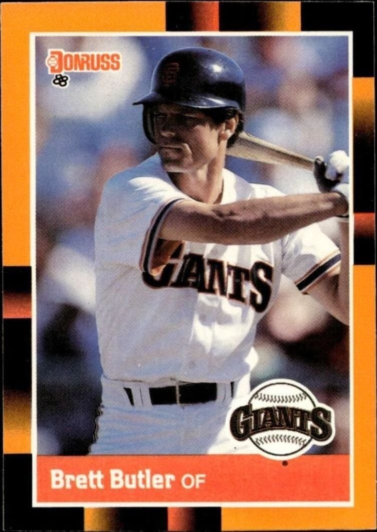 Brett Butler 1988 Donruss Baseball's Best #23 Baseball Trading Card - Front 1988 Donruss Baseball's Best Brett Butler #23 baseball trading card front