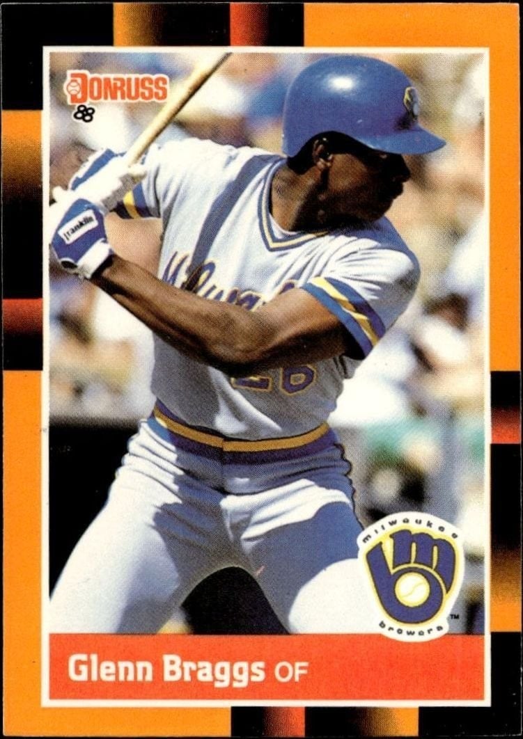 Glenn Braggs 1988 Donruss Baseball's Best #15 Baseball Trading Card - Front 1988 Donruss Baseball's Best Glenn Braggs #15 baseball trading card front