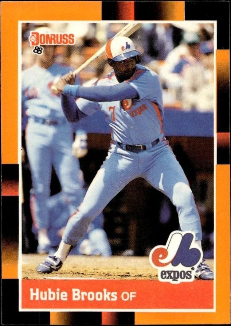 Hubie Brooks 1988 Donruss Baseball's Best #12 Baseball Trading Card - Front 1988 Donruss Baseball's Best Hubie Brooks #12 baseball trading card front