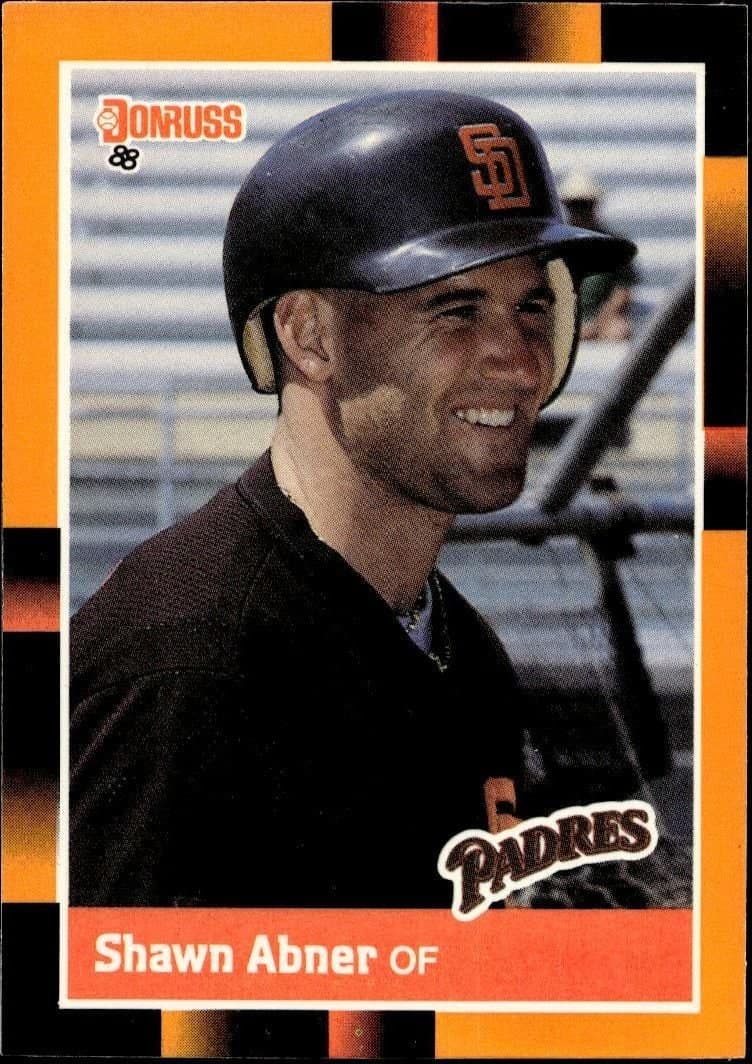 Shawn Abner 1988 Donruss Baseball's Best #21 Baseball Trading Card - Front 1988 Donruss Baseball's Best Shawn Abner #21 baseball trading card front