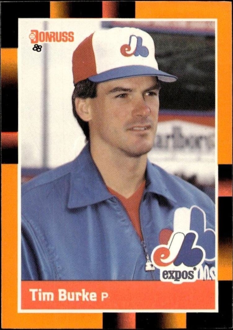 Tim Burke 1988 Donruss Baseball's Best #34 Baseball Trading Card - Front 1988 Donruss Baseball's Best Tim Burke #34 baseball trading card front