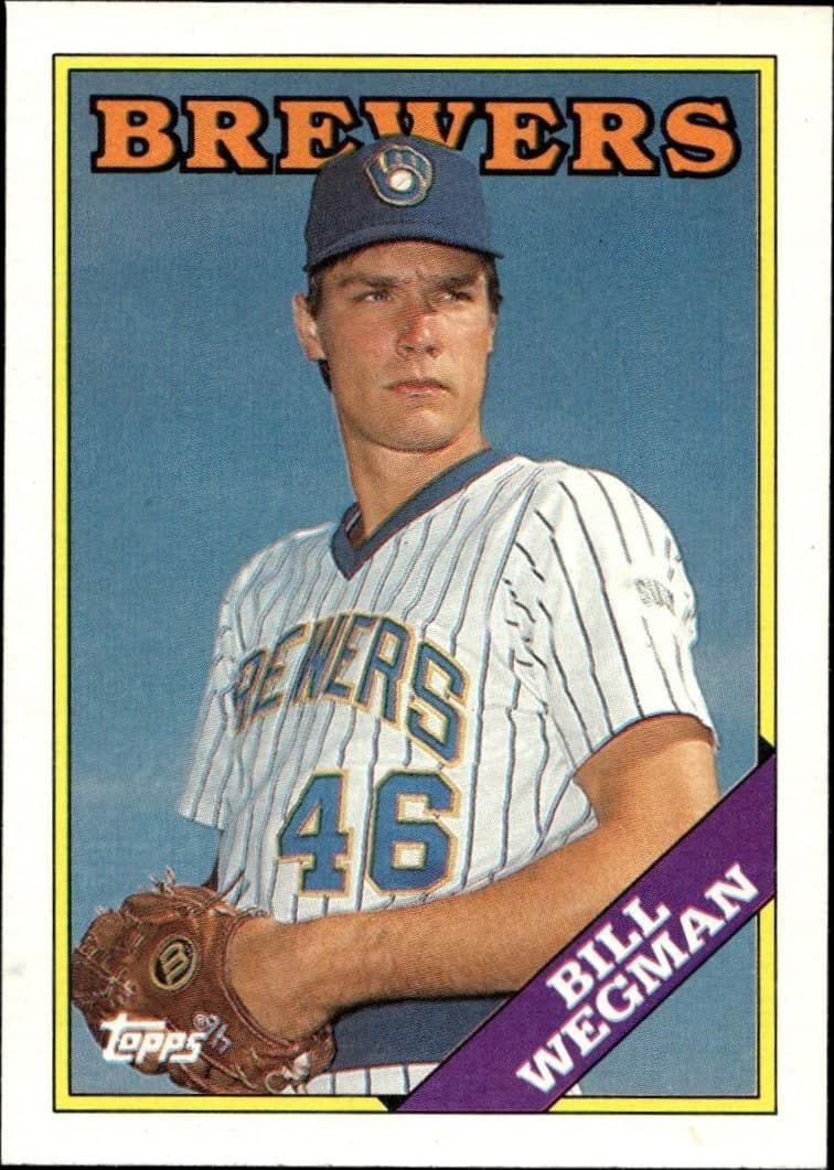 Bill Wegman 1988 Topps #538 Baseball Trading Card - Front 1988 Topps Bill Wegman #538 baseball trading card front