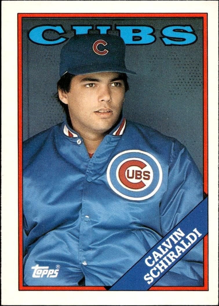 Calvin Schiraldi 1988 Topps Traded #104T Baseball Trading Card - Front 1988 Topps Traded Calvin Schiraldi #104T baseball trading card front