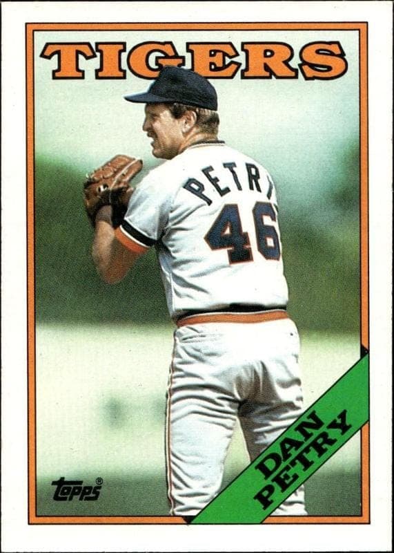 1988 topps Dan Petry