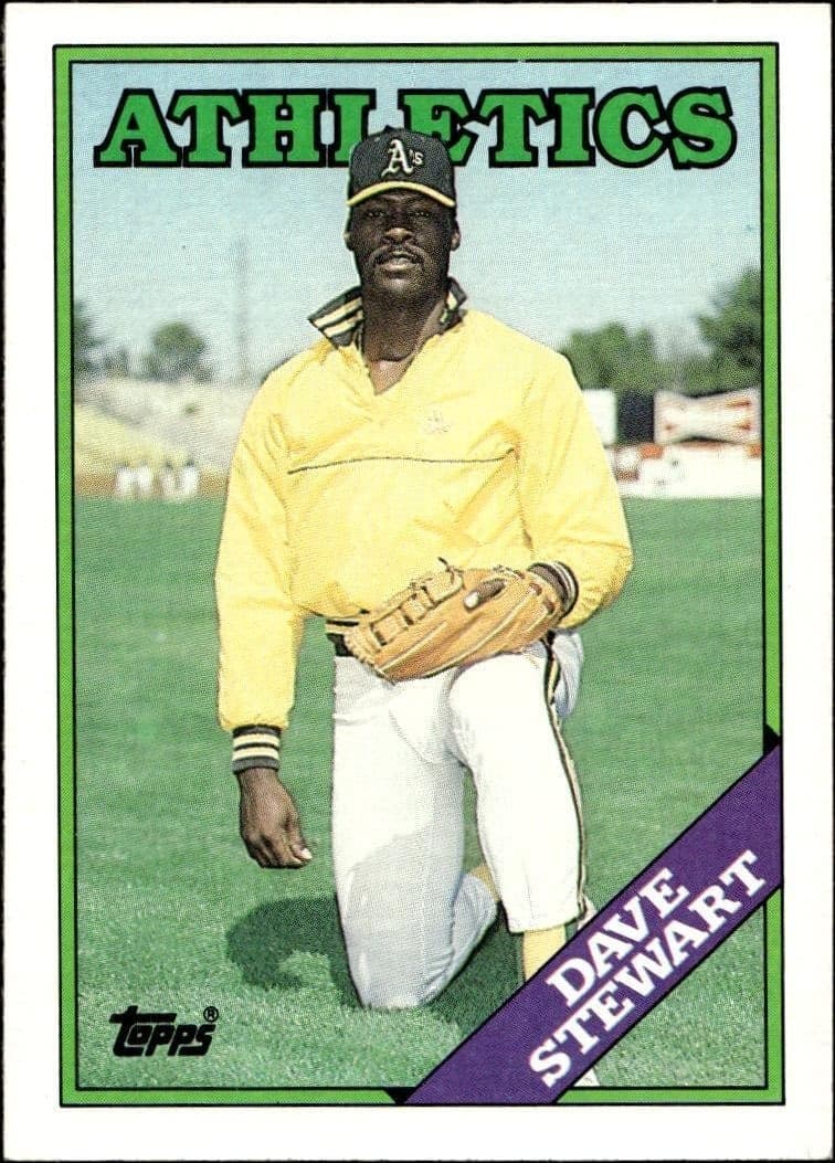 1988 Topps Dave Stewart #476 trading card