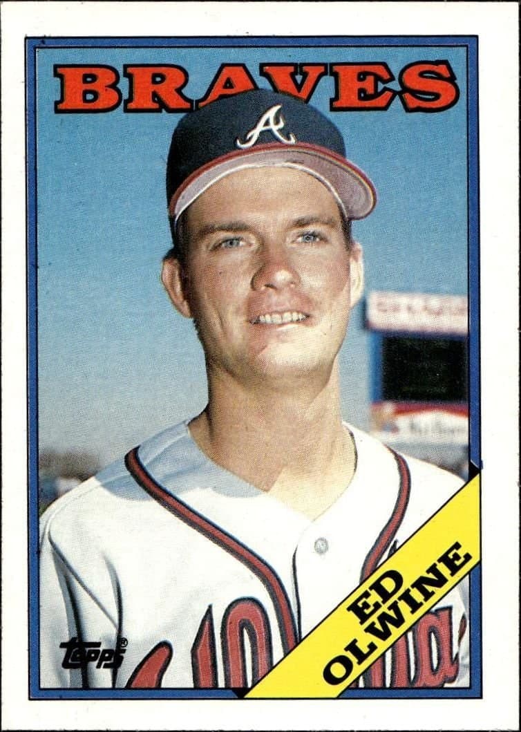 Ed Olwine 1988 Topps #353 Baseball Trading Card - Front 1988 Topps Ed Olwine #353 baseball trading card front
