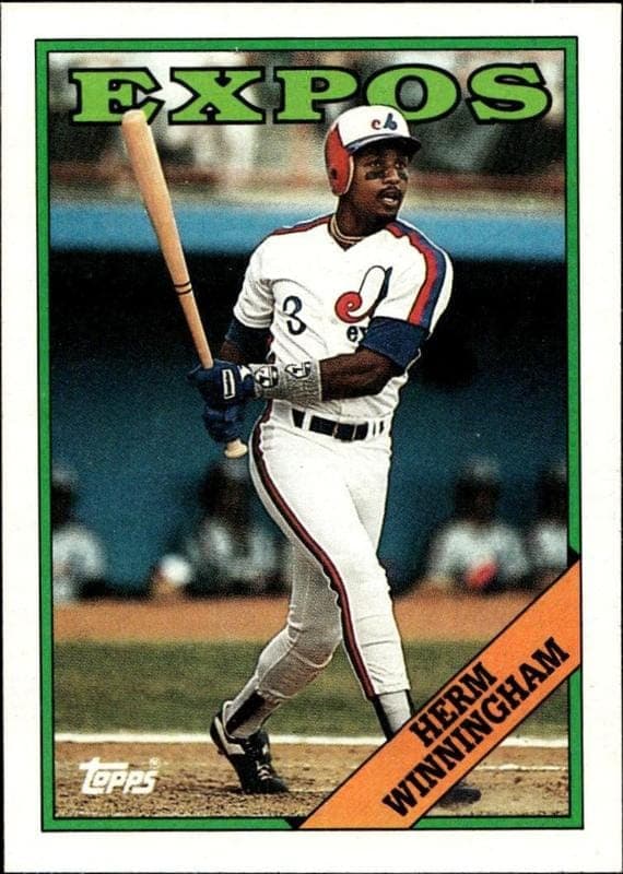 1988 Topps Herm Winningham #614 trading card