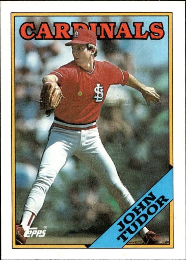 John Tudor 1988 Topps #792 Baseball Trading Card - Front 1988 Topps John Tudor #792 baseball trading card front