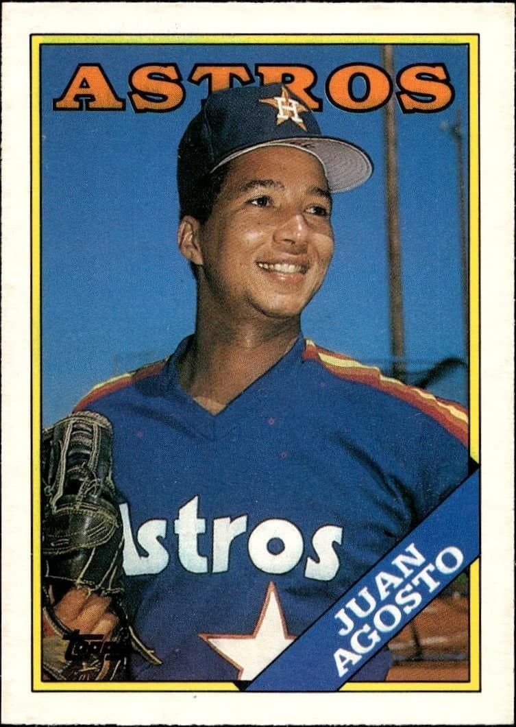 Juan Agosto 1988 Topps Traded #2T Baseball Trading Card - Front 1988 Topps Traded Juan Agosto #2T baseball trading card front
