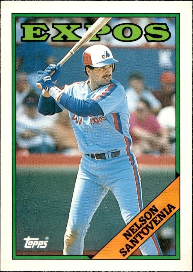Nelson Santovenia 1988 Topps Traded #102T Baseball Trading Card - Front 1988 Topps Traded Nelson Santovenia #102T baseball trading card front