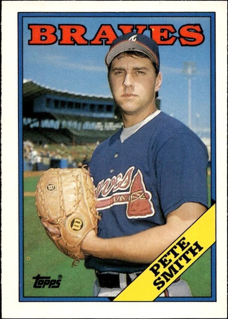 Pete Smith 1988 Topps Traded #111T Baseball Trading Card - Front 1988 Topps Traded Pete Smith #111T baseball trading card front