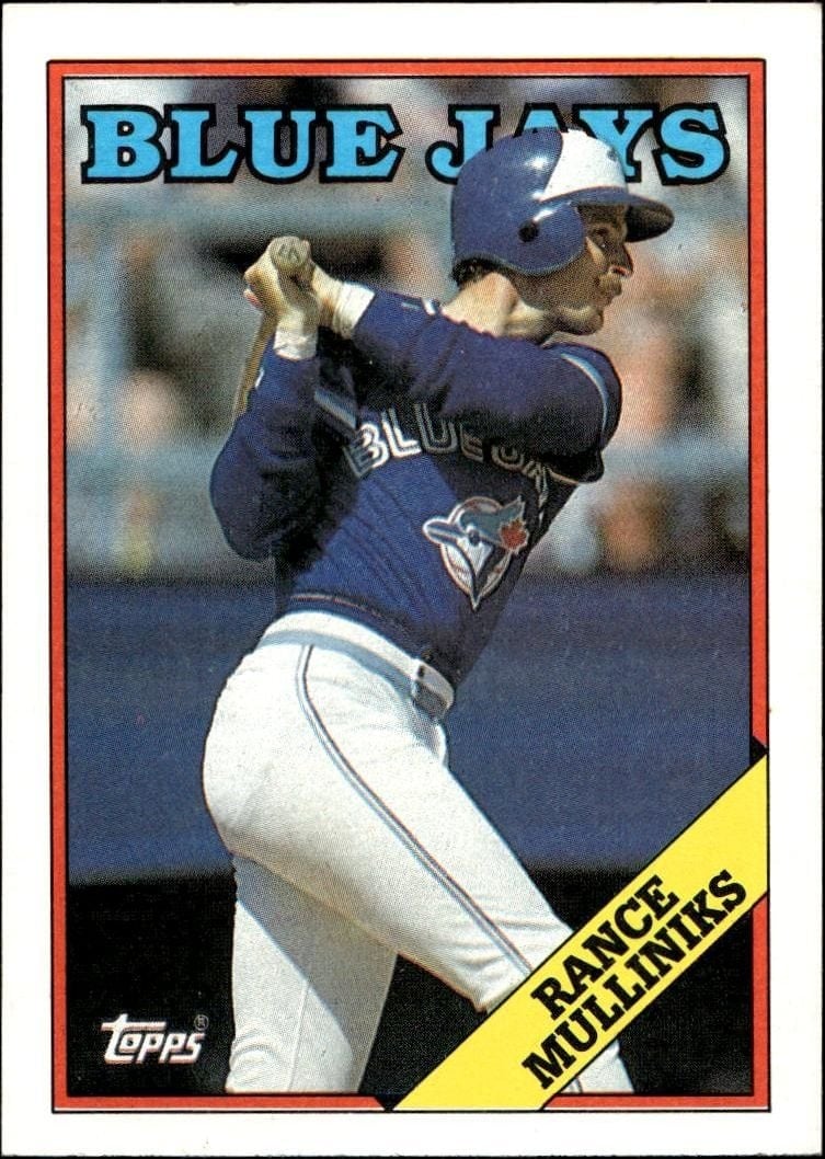 Rance Mulliniks 1988 Topps #167 Baseball Trading Card - Front 1988 Topps Rance Mulliniks #167 baseball trading card front