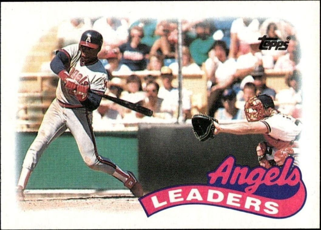 Angels Leaders 1989 Topps #51 Baseball Trading Card - Front 1989 Topps Angels Leaders #51 baseball trading card front