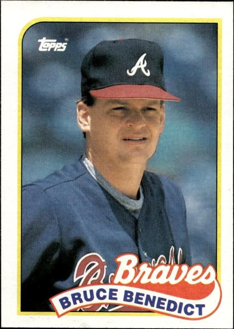 Bruce Benedict 1989 Topps #778 Baseball Trading Card - Front 1989 Topps Bruce Benedict #778 baseball trading card front