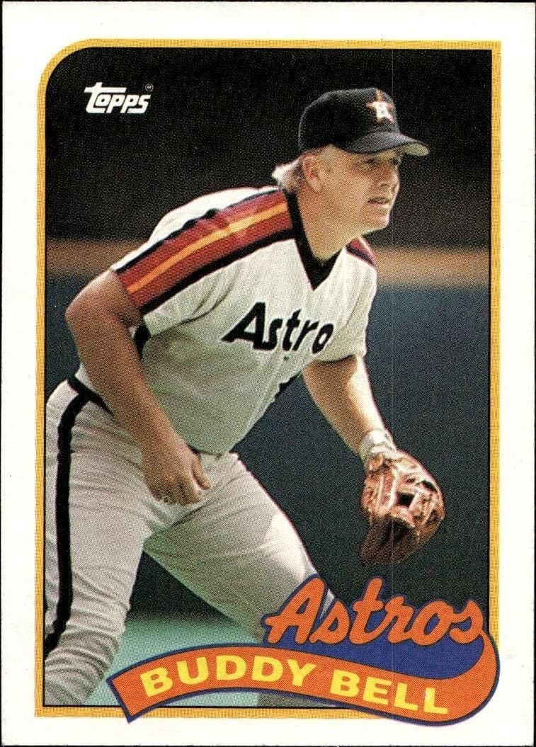 Buddy Bell 1989 Topps #461 Baseball Trading Card - Front 1989 Topps Buddy Bell #461 baseball trading card front