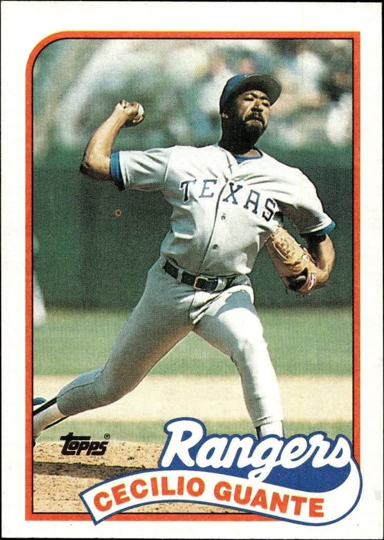 Cecilio Guante 1989 Topps #766 Baseball Trading Card - Front 1989 Topps Cecilio Guante #766 baseball trading card front